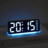 Led Digital Colorful Alarm Clock With Date Temperature