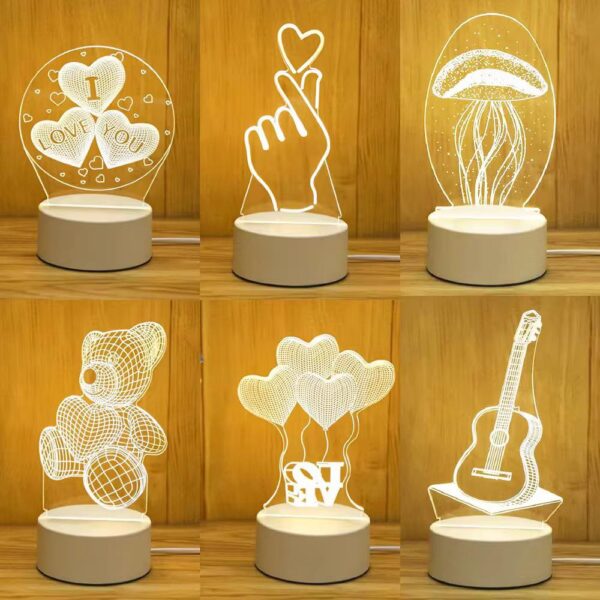 3D Night Light LED Illusion Lamp Gift Item Home Decor