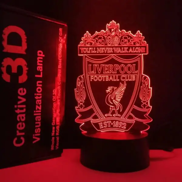 Smart 3D Illusion Lamp Of FC Barcelona And City Manchester