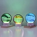 Stand Painting table Light Dimmable Hourglass Lamp