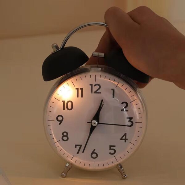Convenient Night Light Twin Bell Alrm Clock
