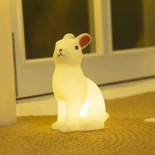 Rabbit Night Light Cute Home Decor Silicone