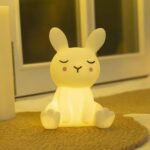 Rabbit Night Light Cute Home Decor Silicone