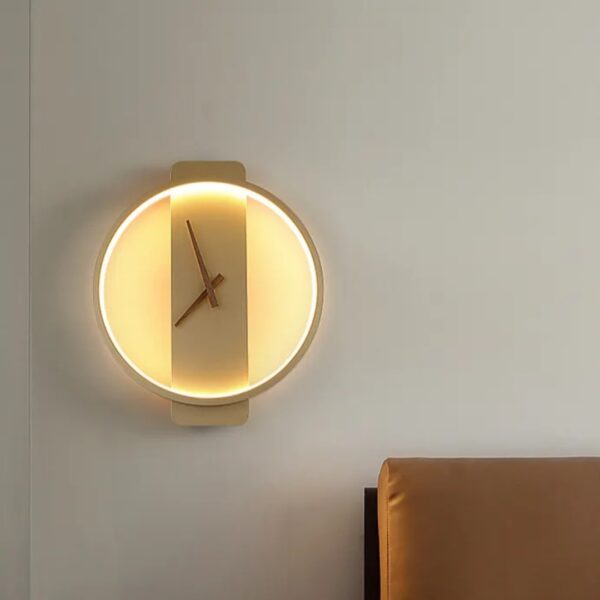 LED Wall Lamp Art Clock Design Wall Light Creative Aisle Bedroom Decoration