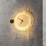 LED Wall Lamp Art Clock Design Wall Light Creative Aisle Bedroom Decoration