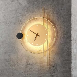 LED Wall Lamp Art Clock Design Wall Light Creative Aisle Bedroom Decoration